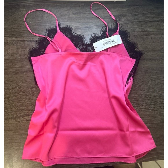 The Drop “Natalie” Lace Trim V-Neck Tank Top - Picture 3 of 4